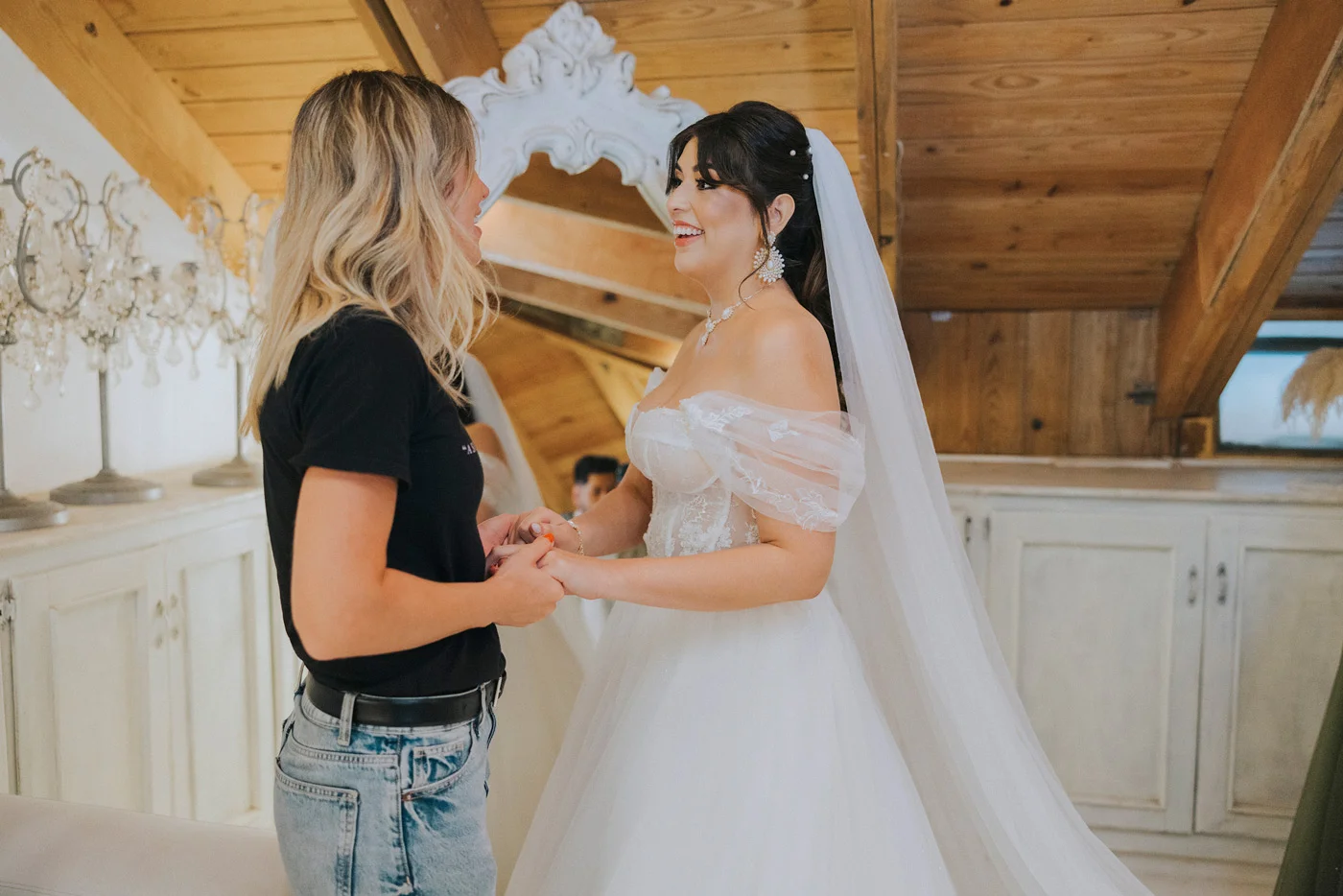 olga montilla in the bridal suite at kukua restaurant in punta cana